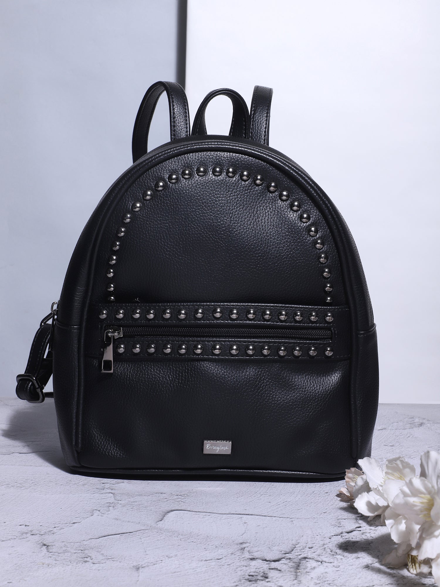 Black studded online purse