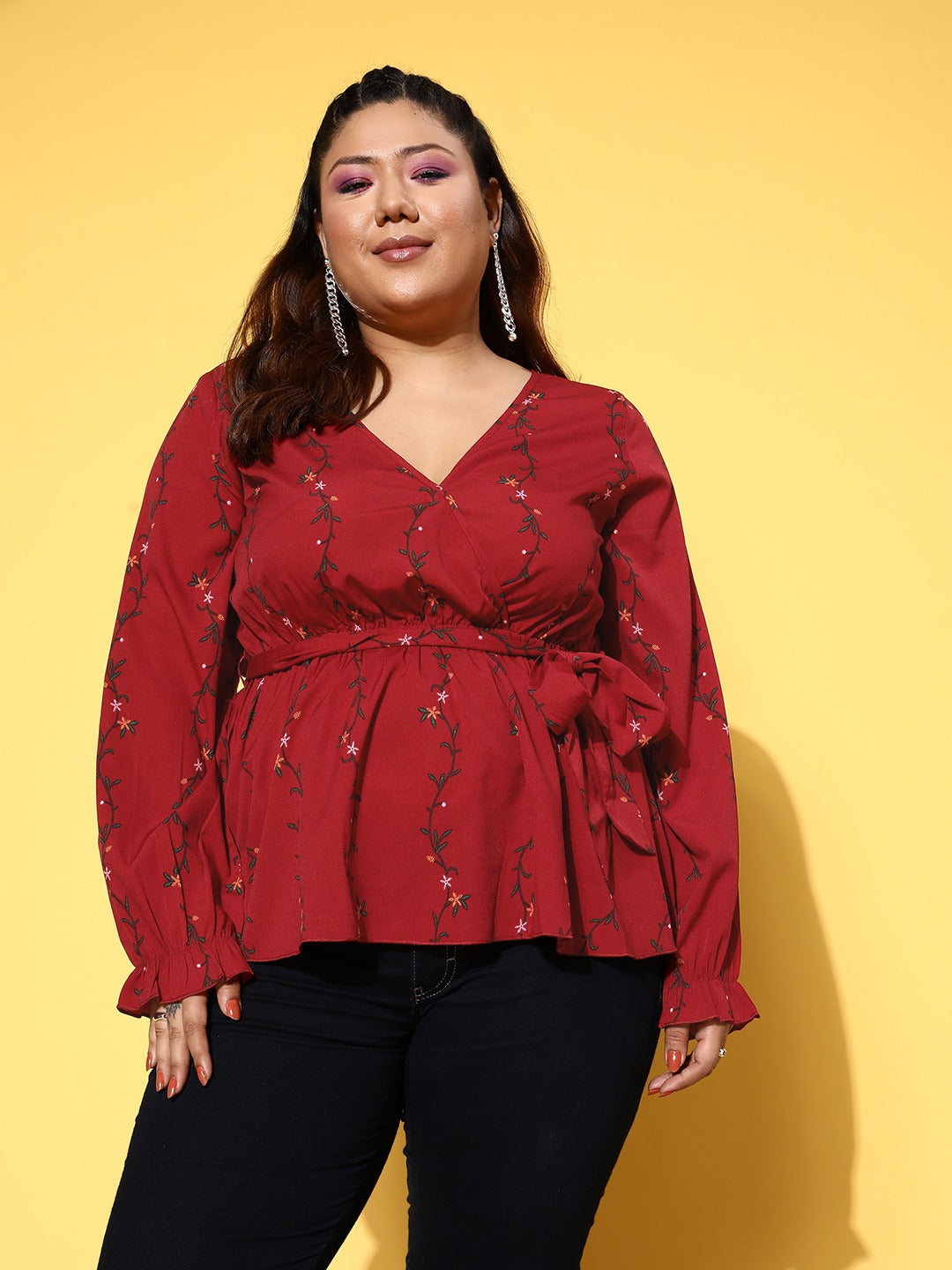 Curvalicious Clothes :: Plus Size Tops :: Whimsical Wrap Top