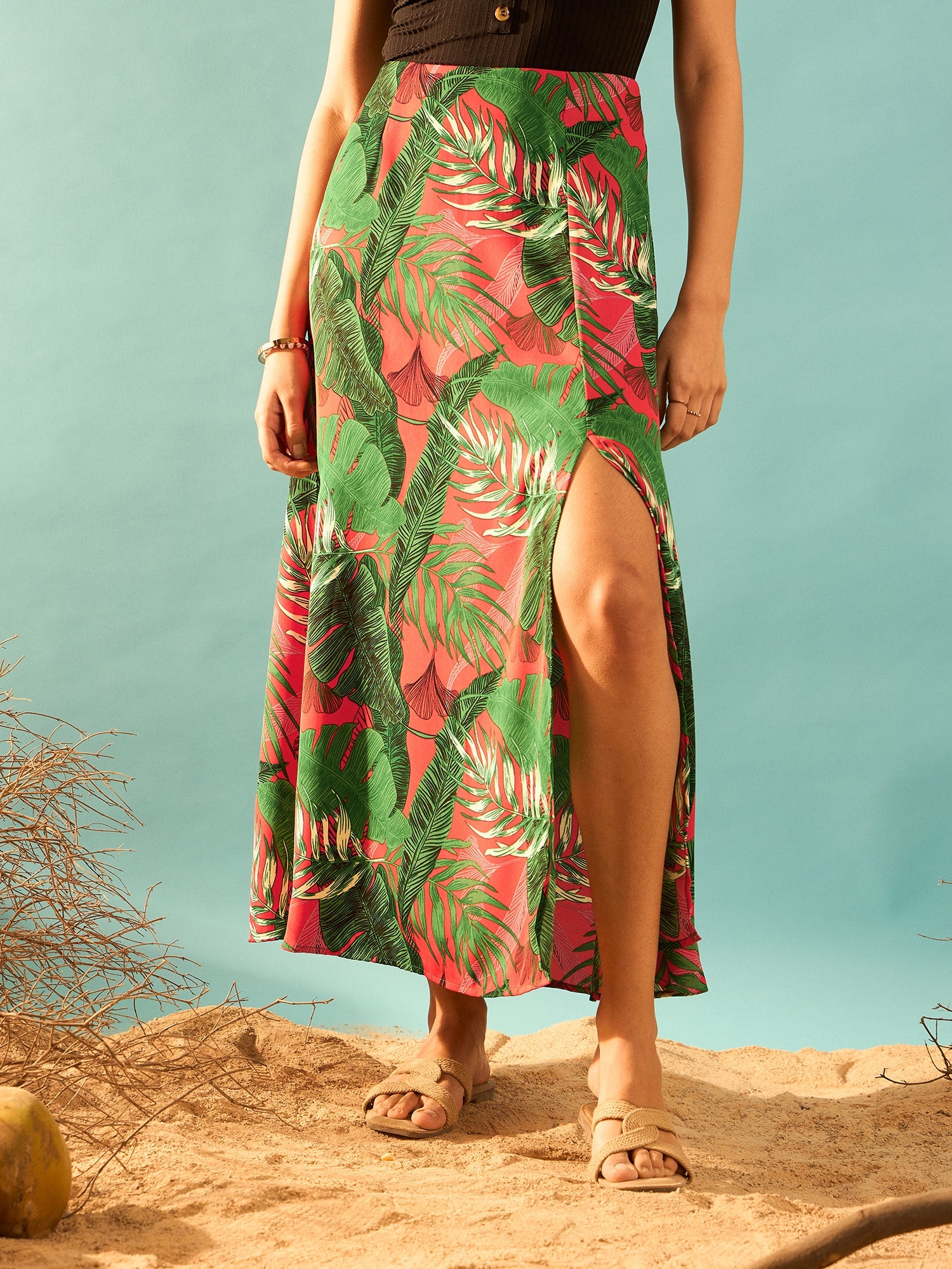 Tropical maxi outlet skirts