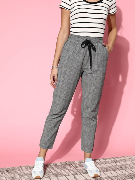 New York City Gray Patterned Pants | Boutique Pants for Women