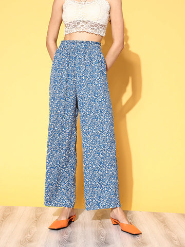 MAX Floral Print Full-Length Trousers | Max | Electronic City | Bengaluru