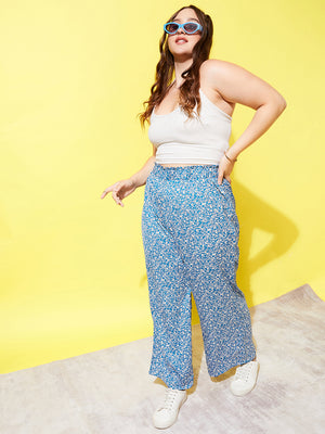 Cato Fashions | Cato Plus Size Textured Floral Wide Leg Pants