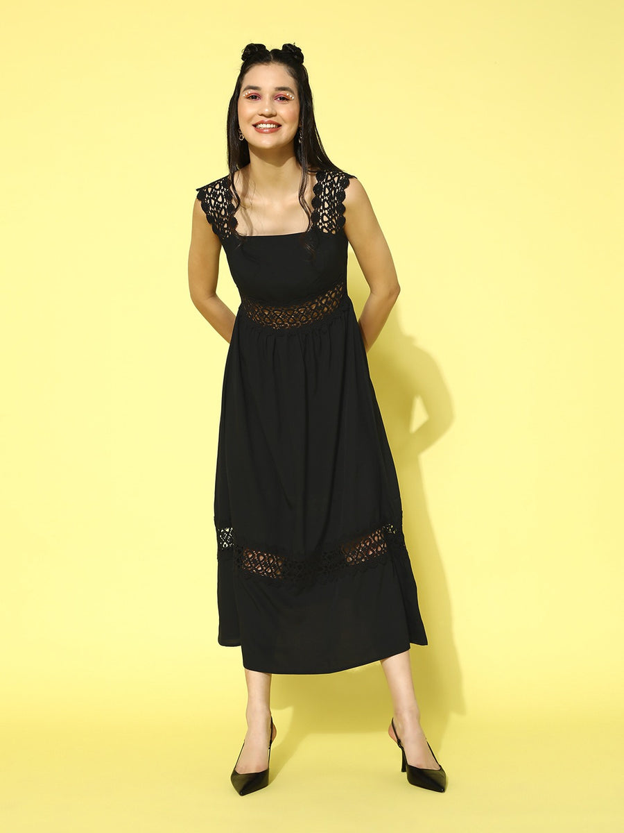 Buy Pepperberry New Bravissimo 8-18 Lacey Black Knot A line Empire Dress  Party Online at desertcartSeychelles