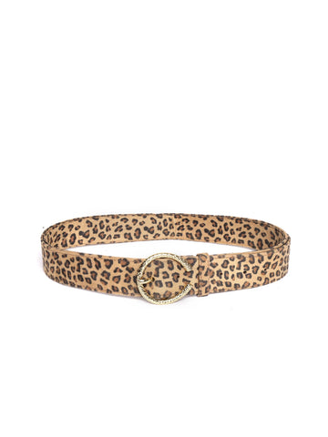 Cotonie Women Leopard Print Front Buckle Without Steel Ring