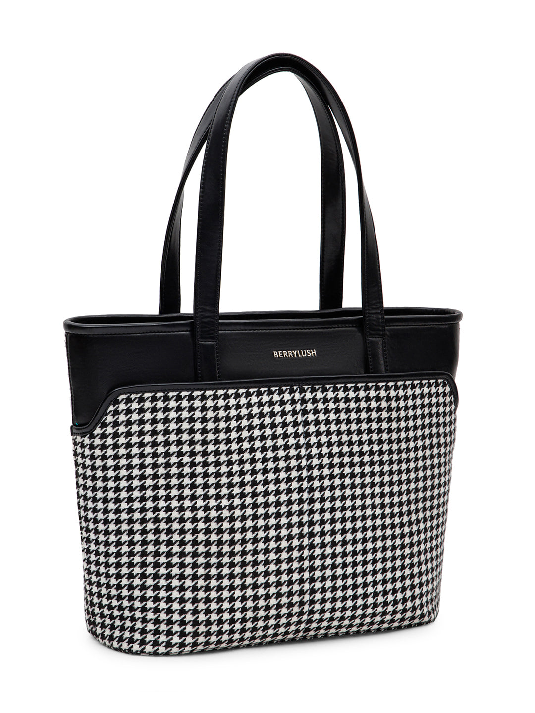 Berrylush Checked Tote Bag Handbags