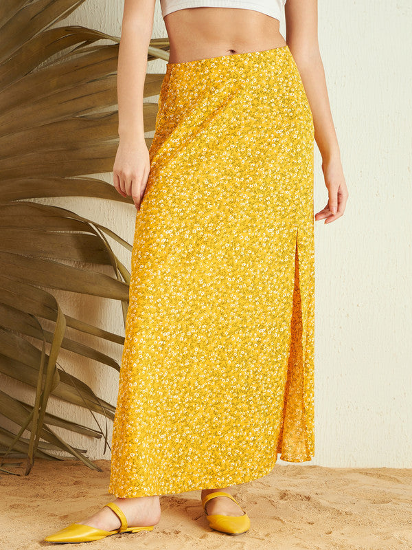 A line 2024 yellow skirt