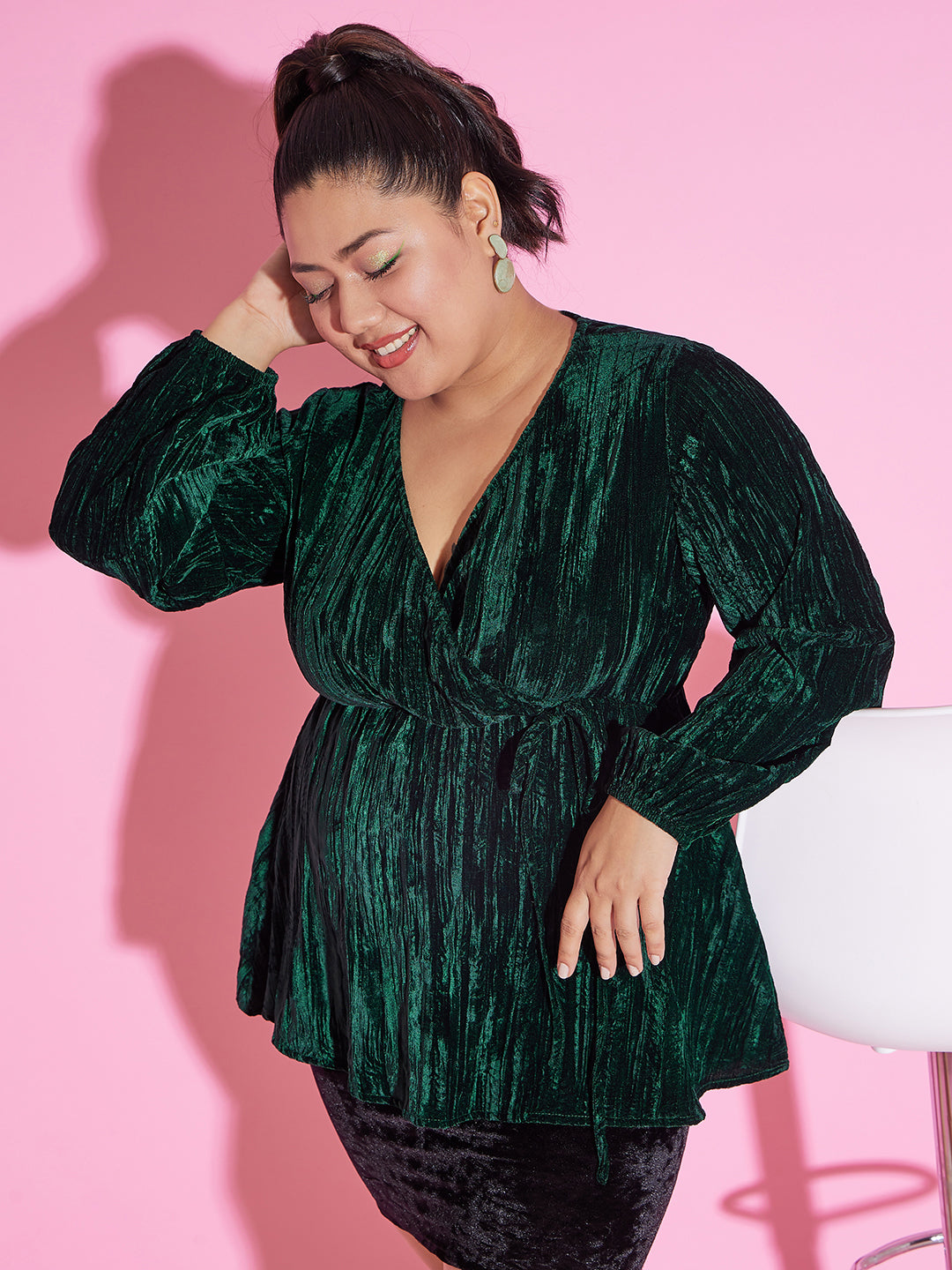 Plus size hotsell velvet top