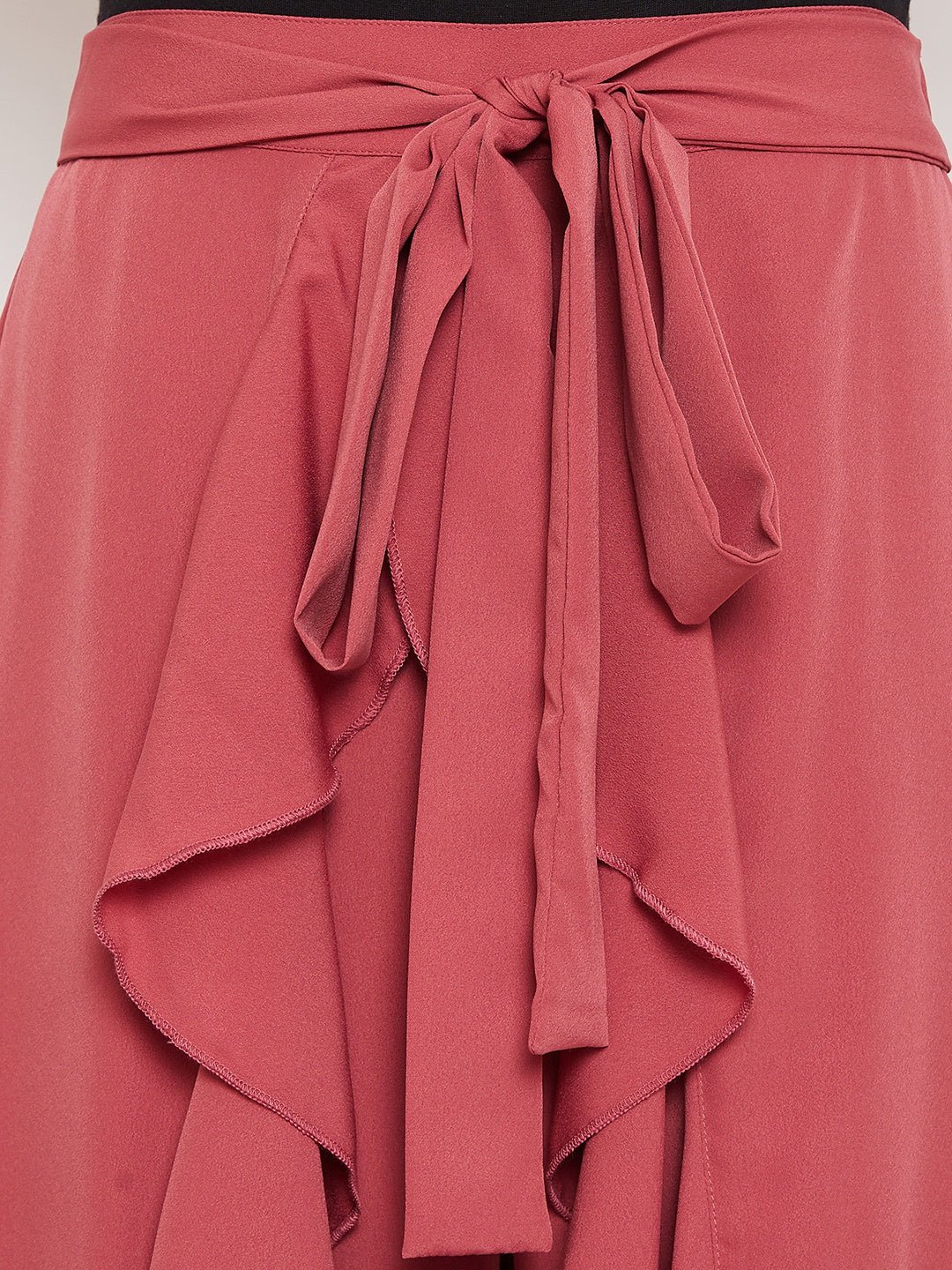 Zara Trafaluc Navy Wrap Skirted Cropped Trousers Crop Pants w Skirt Overlay  XS | eBay