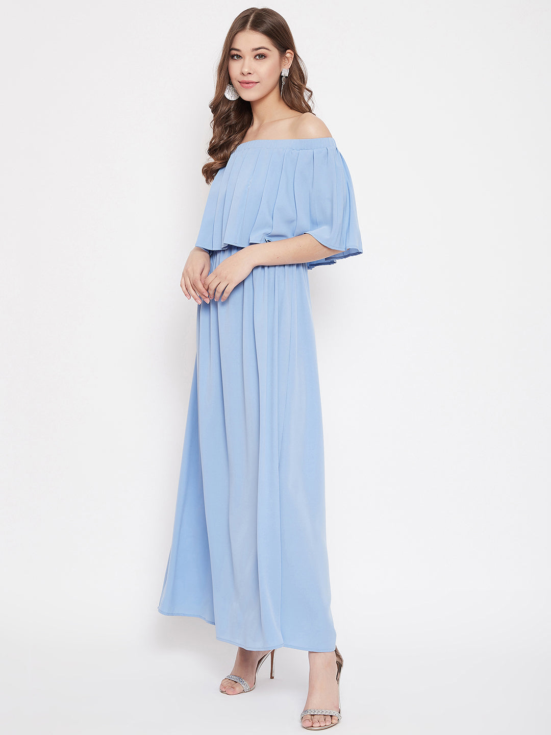 Buy Pratham Art Women's Cotton Silk Three-Quarter Sleeves Solid Dress (S,  Brown) at Amazon.in